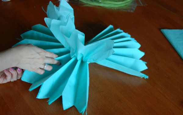 Tissue pom finger slide