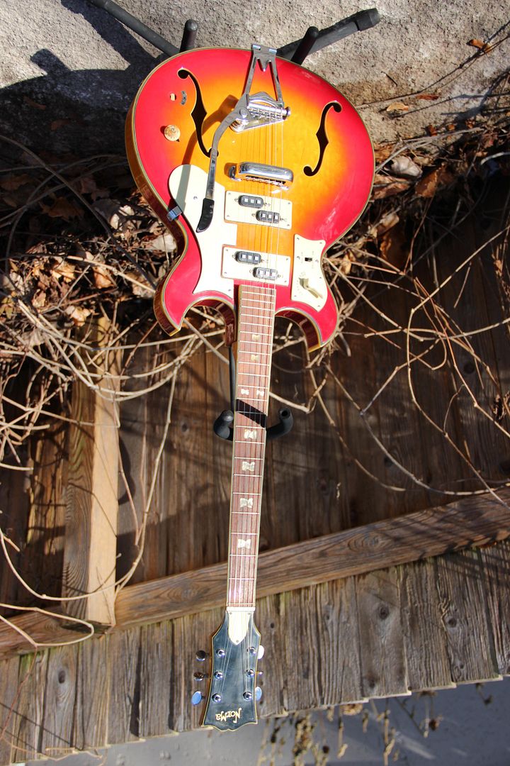 VINTAGE 1960'S NORMA ELECTRIC GUITAR HOLLOW BODY 4 SPLIT PICKUPS MIJ eBay