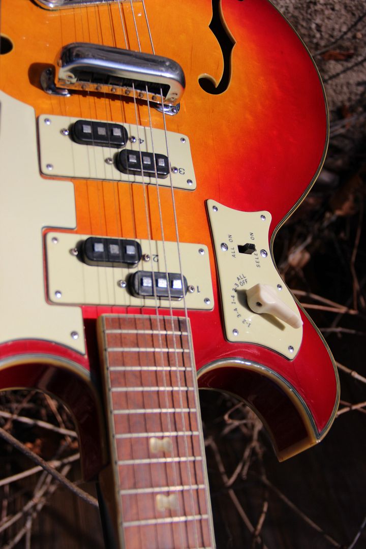 VINTAGE 1960'S NORMA ELECTRIC GUITAR HOLLOW BODY 4 SPLIT PICKUPS MIJ eBay