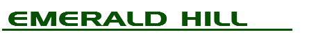 Welcome to Emerald Hill