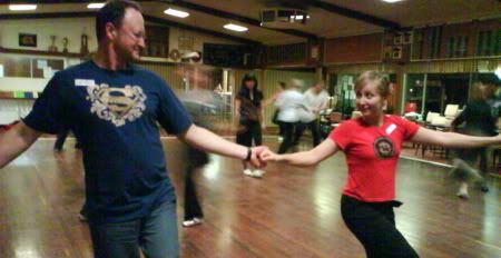 Swing dancers at class.  Swing It Victoria Park Perth