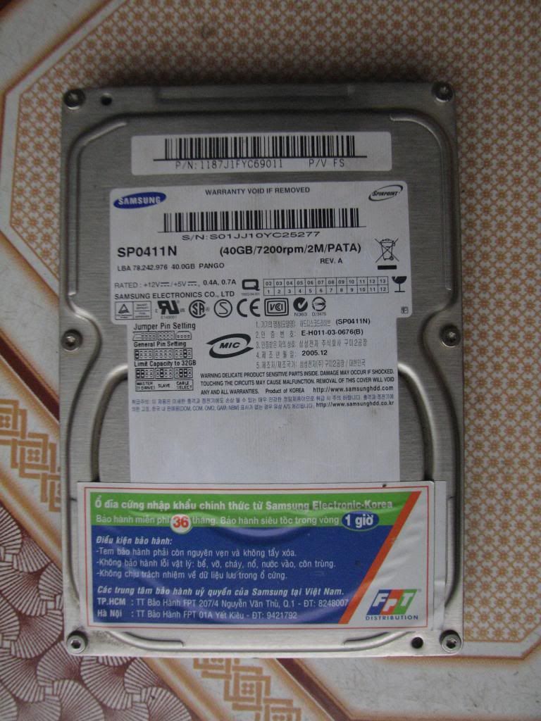 Linh kiện PC - Ổ cứng PC LAPTOP - linh tinh nhiều thứ - 3