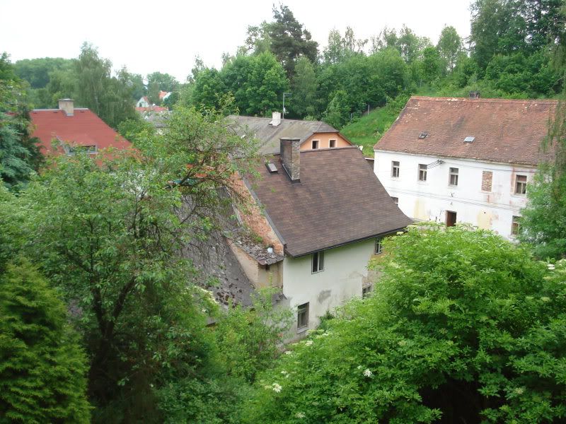 view from the castle yard in skalna