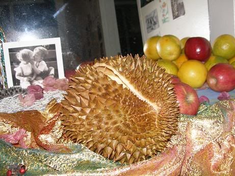 sweet durian in our shoebox