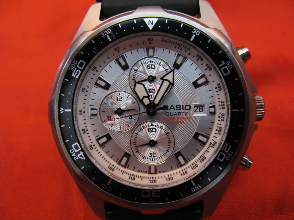 FS Casio Silver Dial Analog Chronograph (Model AMW3307AV) SOLD