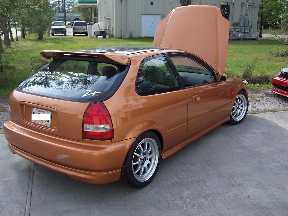 Imola Orange Civic EK K20A2 PM me with your KSeries questions
