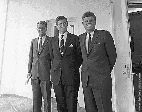 ted kennedy photo: Robert, Edward and fmr President John F Kennedy brothersthp.jpg