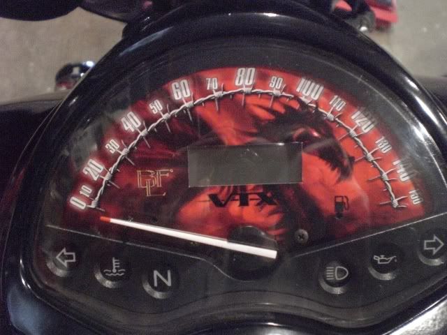 vtx 1300 speedometer faceplate