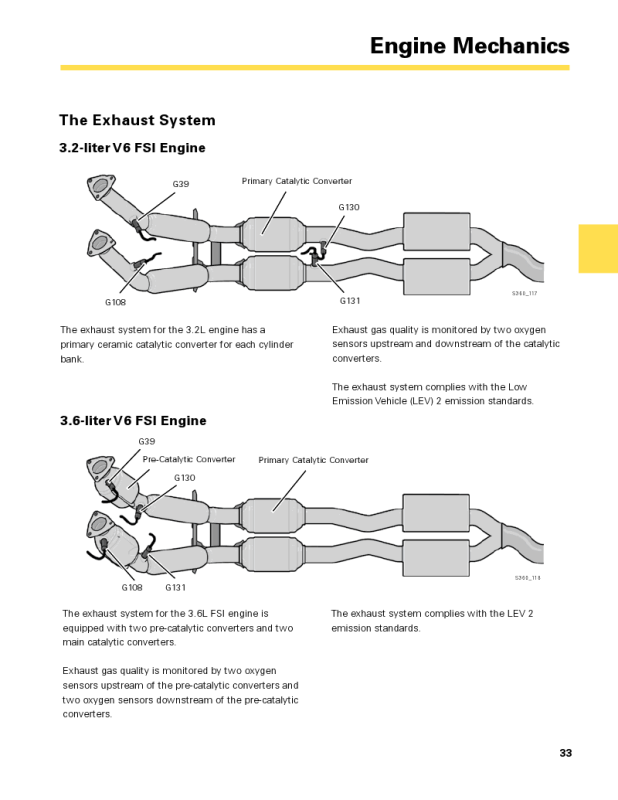 passat 3.6 exhaust