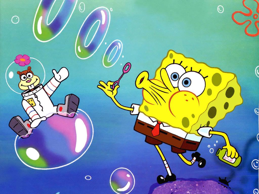 SpongeBob Squarepants and Sandy