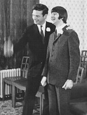 Brian goofing around with Ringo at the Starkey wedding
