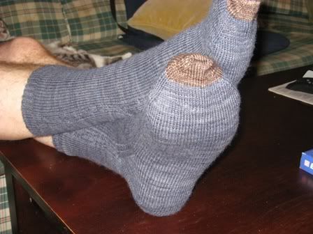 Dad's Earl Grey socks