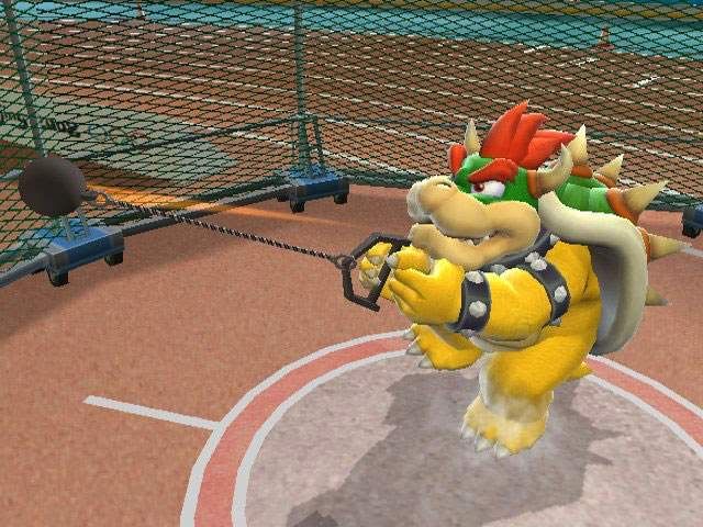 Why do I get the feeling Bowser plans on tossing that thing at Mario's head?