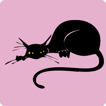 black-cat tattoo design