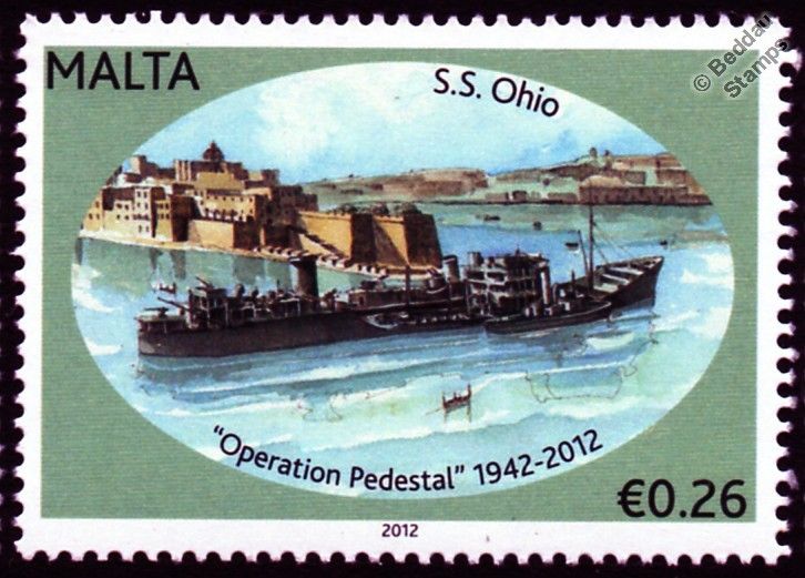 SS OHIO Texaco Oil Tanker Ship WWII Malta Convoys (Operation Pedestal