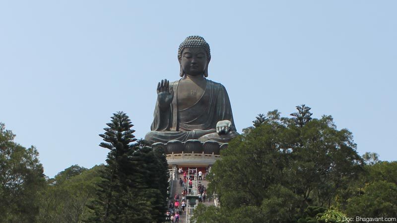 Tian Tan Buddha, Hong Kong, Tiongkok.