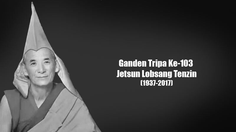Ganden Tripa Ke-103 Jetsun Lobsang Tenzin