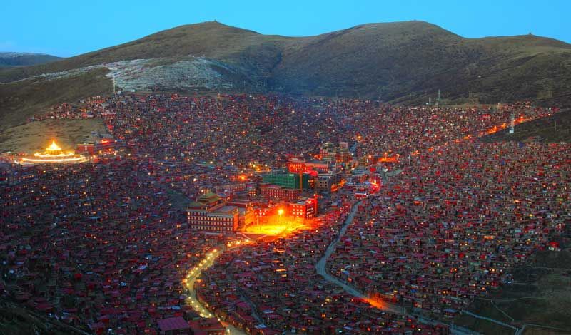 Larung Gar, Tibet, Tiongkok.