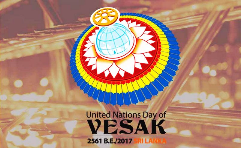 Logo Hari Vesak PBB Ke-14 di Sri Lanka.