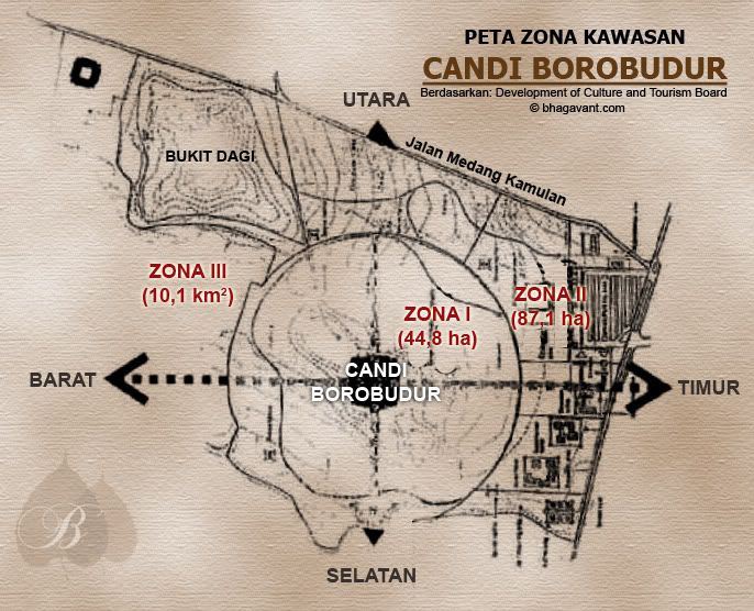 Peta Zona Candi Borobudur