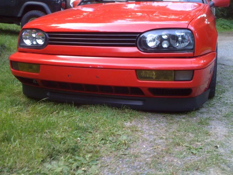 FS black housing mk4 look headlights with sylvania bulbs VW Vortex