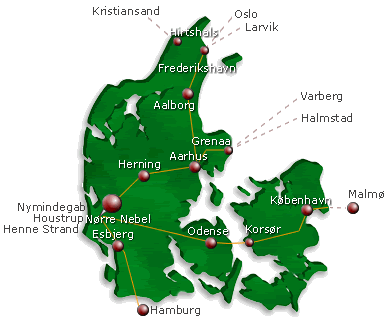 map of denmark and norway. Denmark and Norway remained in