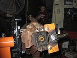 Yoke spanner wrench installed
