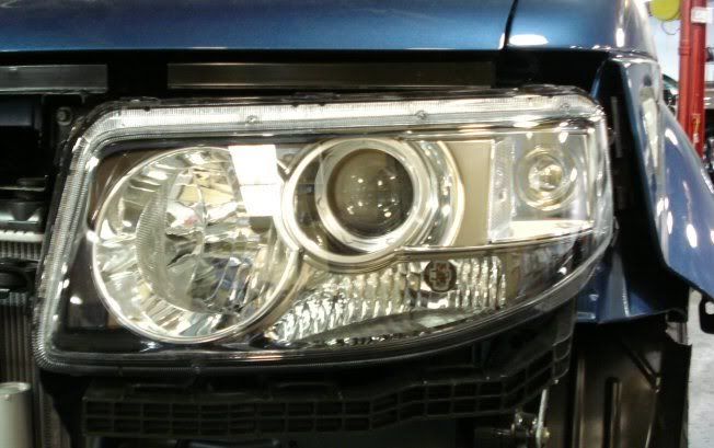 Honda element headlight bulb remove intake #7