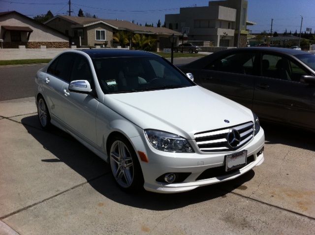 2009 White mercedes c300 #3