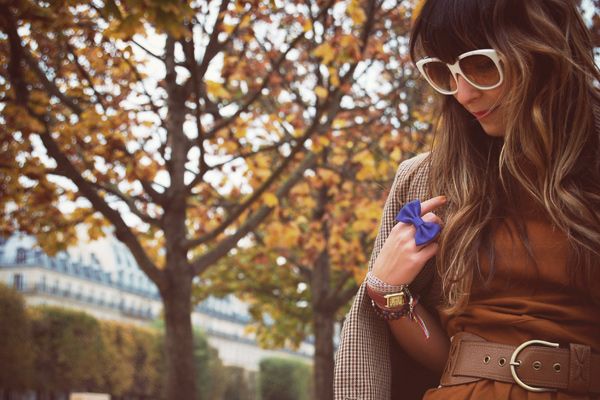 Tuileries robe Sessùn caramel automne