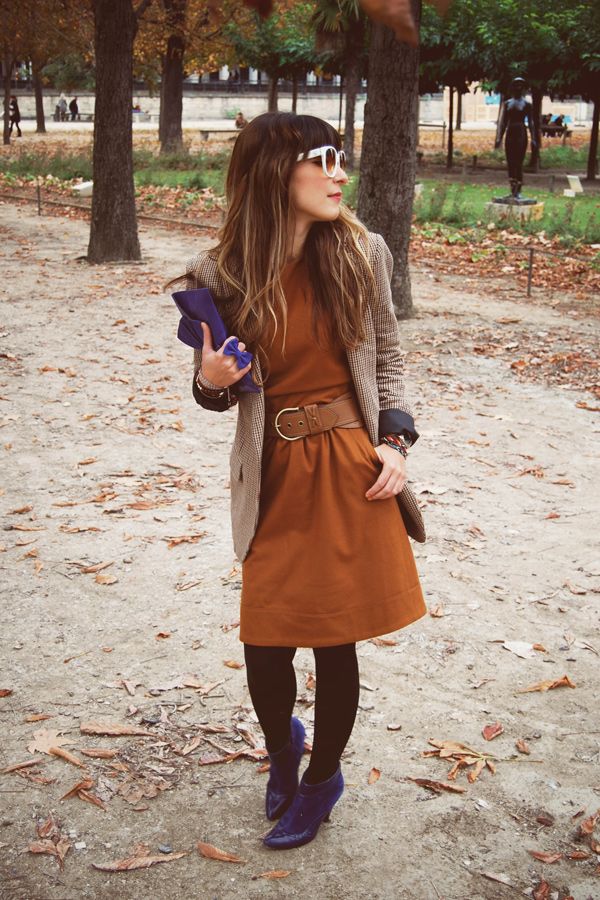 Tuileries robe Sessùn caramel automne