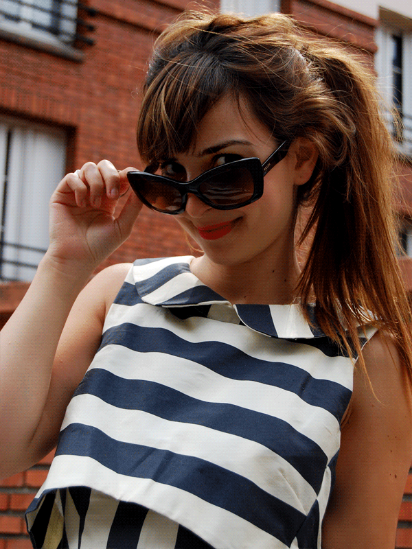 robe ASOS lunettes Prada Nocopynes