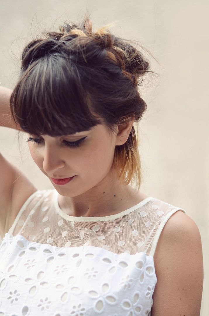 Ice cream streetstyle dress Oliveclothing Converse All Star braid