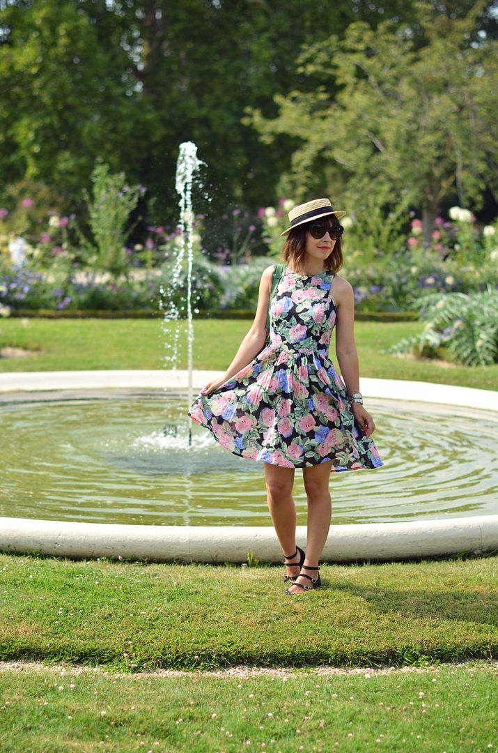 Jardin de Bagatelle Valentine robe fleurs