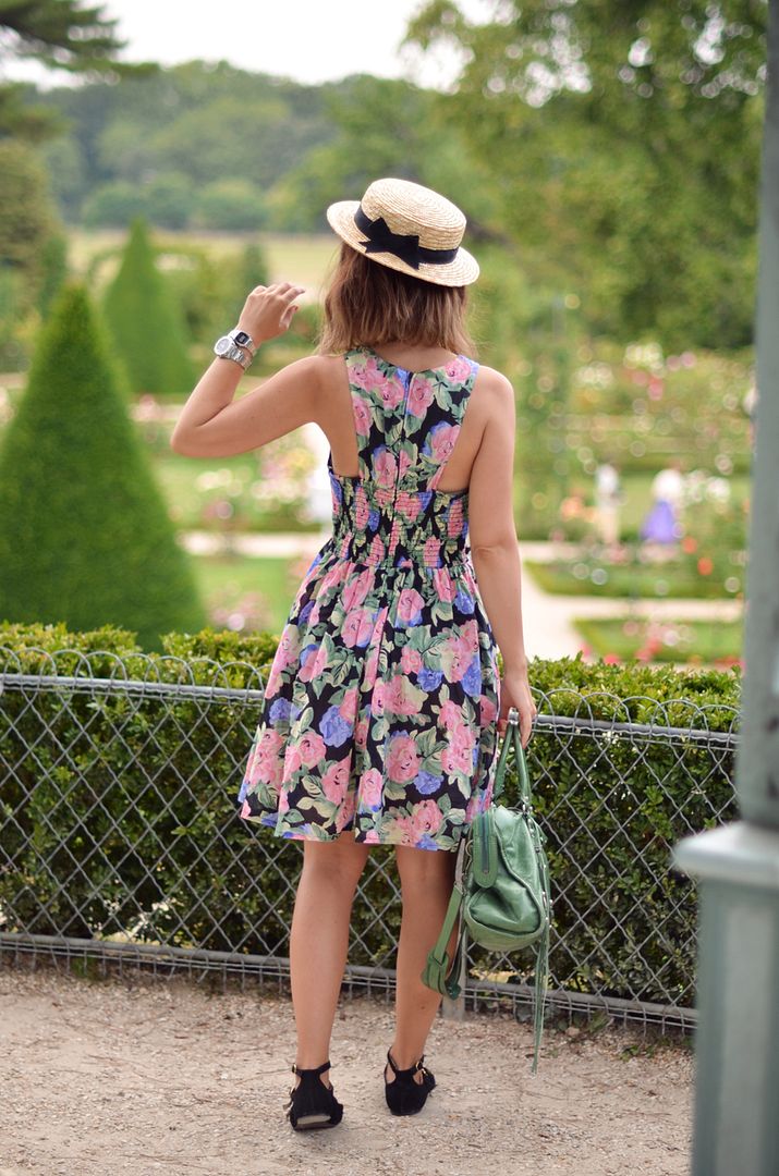 Jardin de Bagatelle Valentine robe fleurs