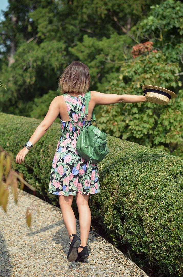 Jardin de Bagatelle Valentine robe fleurs