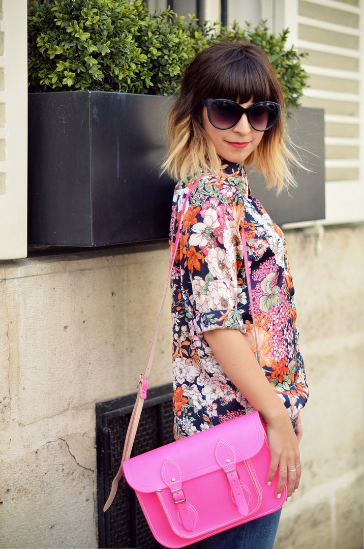I love Paris in the summer 7ème arrondissement Valentine streetstyle liberty shirt boyfriend's jean Asos heels shoot