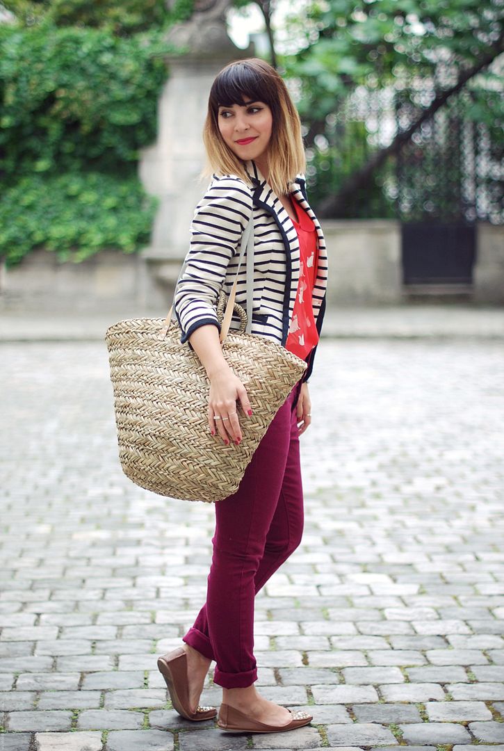 The red cat printed top Zara cats streetstyle Paris