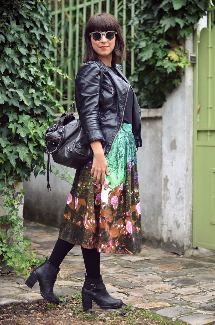 streetstyle Black Rainbow Chamilia bracelets accumulation armswag jupe Asos boots Valentine Helloitsvalentine