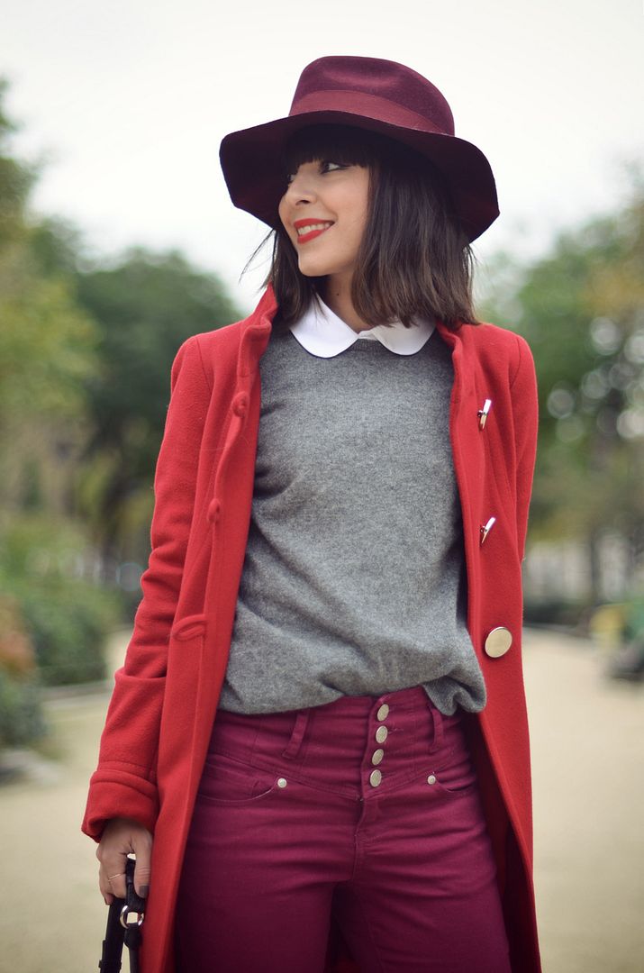 Le rouge Hello it's Valentine streetstyle rouge hat
