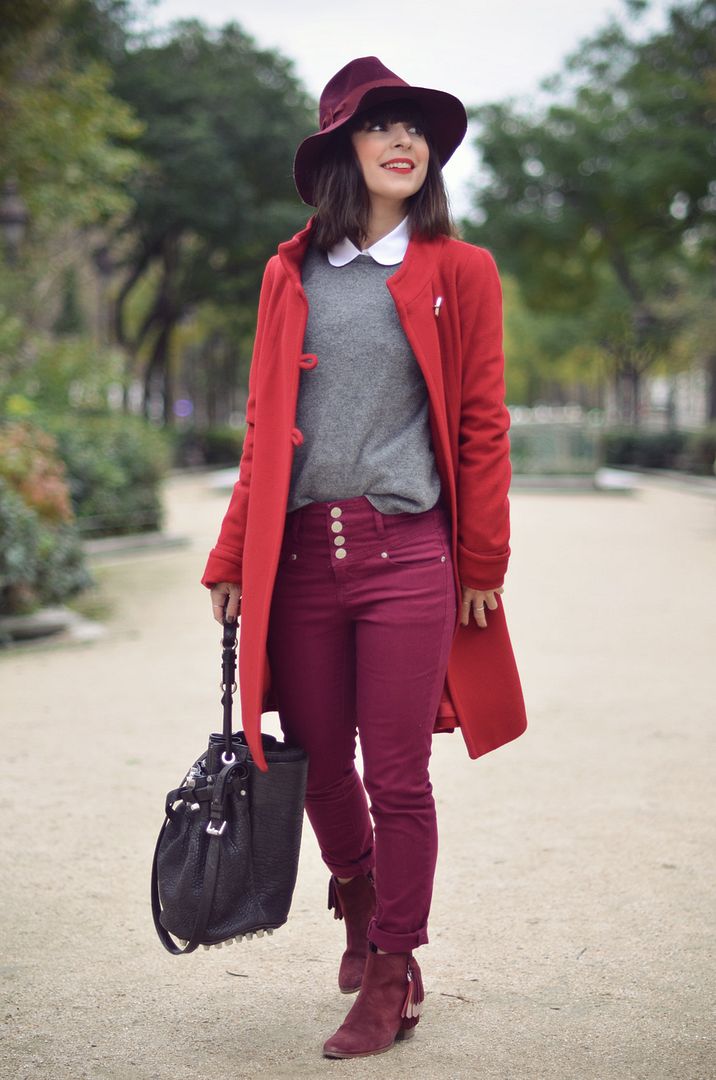 Le rouge Hello it's Valentine streetstyle rouge hat
