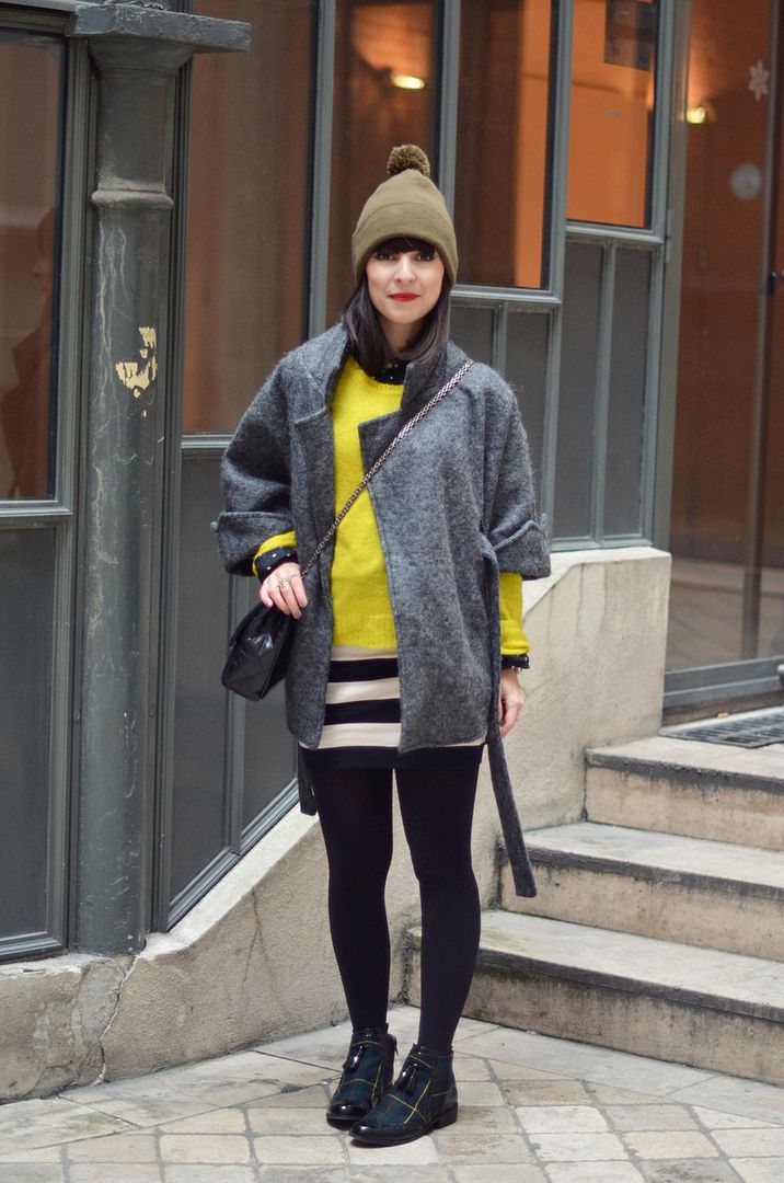 They call me Mellow Yellow streetstyle Helloitsvalentine blogger french prints Hello it's Valentine