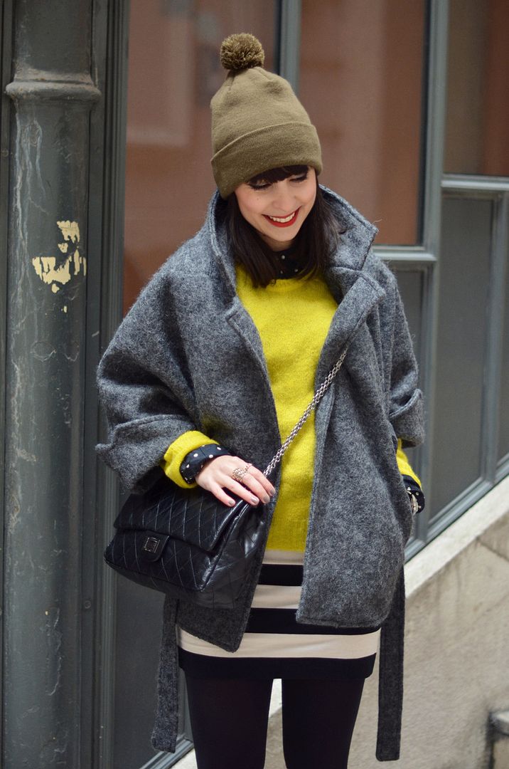 They call me Mellow Yellow streetstyle Helloitsvalentine blogger french prints Hello it's Valentine