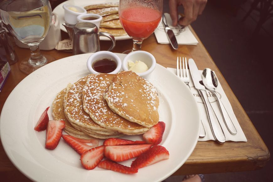 Sarabeth pancakes New York Central Park Valentine Hello it's Valentine