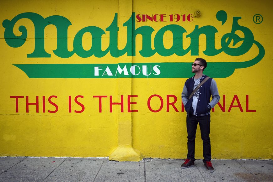 New York Coney Island Nathan's hot dog