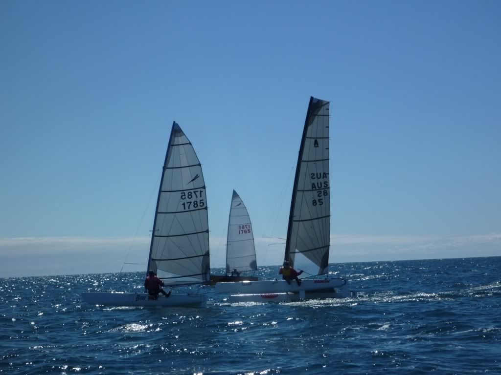 Garry & Phillip enjoying the beautiful conditions at Adelaide SC