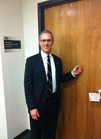 Fred Karger at NOM's door