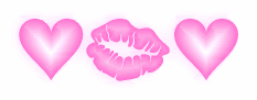 3 Pink kisses