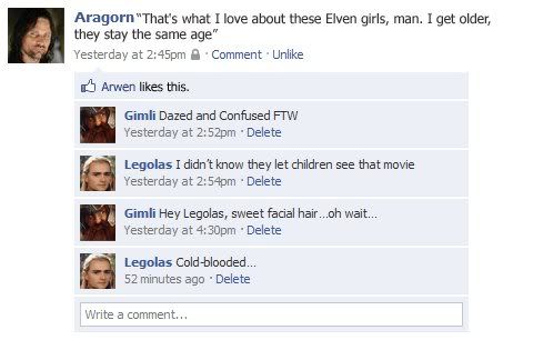 Lord of the Rings Facebook, Part Three