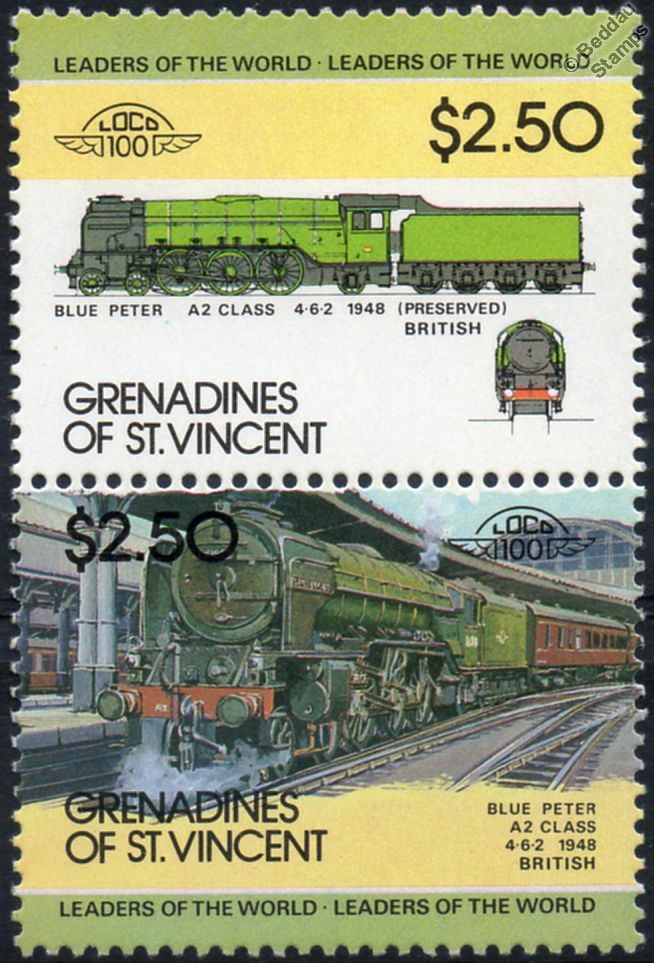 1948 Lner Blue Peter Peppercorn Class 4 6 2 No Train Stamps Loco 100 Ebay
